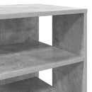 vidaXL Cipőszekrény polcokkal tárolóval 2 pcs Beton Szürke Faanyag