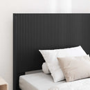 vidaXL Ágykeret tárolóval és fejtámlával Fekete 75 x 190 cm Szerelt Fa