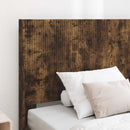 vidaXL Ágykeret tárolóval és fejtámlával Füstös Tölgy 90 x 190 cm