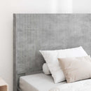 vidaXL Ágykeret tárolóval és fejtámlával Betonszürke 75 x 190 cm