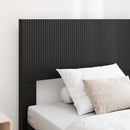 vidaXL Ágykeret tárolóval és fejtámlával Fekete 75 x 190 cm Szerelt Fa