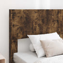 vidaXL Ágykeret tárolóval és fejtámlával Füstös Tölgy 90 x 200 cm