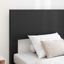 vidaXL Ágykeret tárolóval és fejtámlával Fekete 75 x 190 cm Szerelt Fa