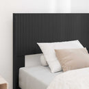 vidaXL Ágykeret tárolóval és fejtámlával Fekete 90 x 190 cm Szerelt Fa