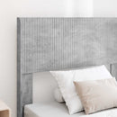 vidaXL Ágykeret tárolóval és fejtámlával Betonszürke 75 x 190 cm