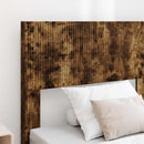vidaXL Ágykeret tárolóval és fejtámlával Füstös Tölgy 75 x 190 cm