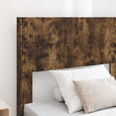 vidaXL Ágykeret tárolóval és fejtámlával Füstös Tölgy 75 x 190 cm
