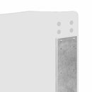 vidaXL Ágykeret fejtámlával Beton Szürke 135 x 190 cm Tömör fenyőfa