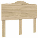 vidaXL Tárolós Ágy fejtámlával Sonoma tölgy 120 x 200 cm Faanyag