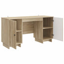 vidaXL Asztal Sonoma Tölgy Szerelt Fa 142,5 x 50 x 75 cm