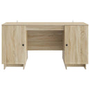 vidaXL Asztal Sonoma Tölgy Szerelt Fa 142,5 x 50 x 75 cm
