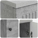 vidaXL Asztal Betonszürke Szerelt Fa 142,5 x 50 x 75 cm
