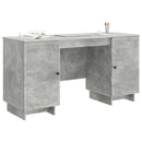 vidaXL Asztal Betonszürke Szerelt Fa 142,5 x 50 x 75 cm