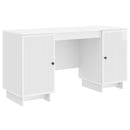 vidaXL Asztal Magasfényű Fehér Szerelt Fa 142,5 x 50 x 75 cm