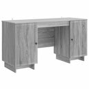 vidaXL Asztal Szürke Sonoma Szerelt Fa 142,5 x 50 x 75 cm