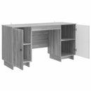vidaXL Asztal Szürke Sonoma Szerelt Fa 142,5 x 50 x 75 cm