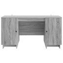 vidaXL Asztal Szürke Sonoma Szerelt Fa 142,5 x 50 x 75 cm