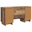 vidaXL Asztal Antik Fa Szerelt Fa 142,5 x 50 x 75 cm