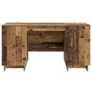vidaXL Asztal Antik Fa Szerelt Fa 142,5 x 50 x 75 cm