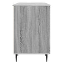 vidaXL Asztal polcokkal Szürke Sonoma 142,5 x 50 x 75 cm Szerelt Fa