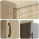 vidaXL Asztal polcokkal Sonoma Tölgy 142,5 x 50 x 75 cm Szerelt Fa