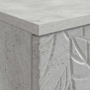 vidaXL Asztal Betonszürke Szerelt Fa 142,5 x 50 x 75 cm