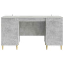 vidaXL Asztal Betonszürke Szerelt Fa 142,5 x 50 x 75 cm