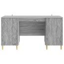 vidaXL Asztal Szürke Sonoma 142,5 x 50 x 75 cm Szerelt Fa