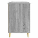 vidaXL Asztal Szürke Sonoma 142,5 x 50 x 75 cm Szerelt Fa