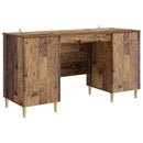 vidaXL Asztal Antik Fa Szerelt Fa 142,5 x 50 x 75 cm