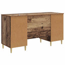 vidaXL Asztal Antik Fa Szerelt Fa 142,5 x 50 x 75 cm