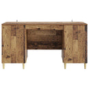 vidaXL Asztal Antik Fa Szerelt Fa 142,5 x 50 x 75 cm