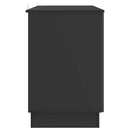 vidaXL Asztal polcokkal tárolóval Fekete 142,5 x 50 x 75 cm Szerelt Fa