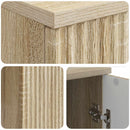 vidaXL Asztal polcokkal Sonoma Tölgy 142,5 x 50 x 75 cm Szerelt Fa