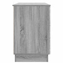 vidaXL Asztal polcokkal Szürke Sonoma 142,5 x 50 x 75 cm Szerelt Fa