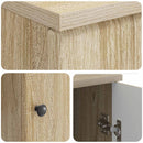 vidaXL Asztal polcokkal Sonoma Tölgy 142,5 x 50 x 75 cm Szerelt Fa