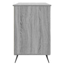 vidaXL Asztal polcokkal Szürke Sonoma 142,5 x 50 x 75 cm Szerelt Fa