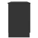 vidaXL Asztal polcokkal tárolóval Fekete 142,5 x 50 x 75 cm Szerelt Fa