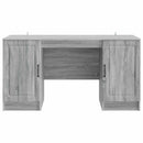 vidaXL Asztal Szürke Sonoma 142,5 x 50 x 75 cm Szerelt Fa