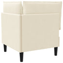 vidaXL Sarok Sofa tárolóval Krémszínű Bársony