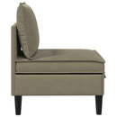 vidaXL Középső Sofa tárolóval Khaki Bársony