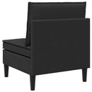 vidaXL Középső Sofa tárolóval Fekete Bársony