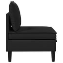 vidaXL Középső Sofa tárolóval Fekete Bársony