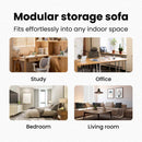 vidaXL Tárolóval ellátott kanapé Szövet