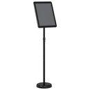 vidaXL Kiállító Állvány Fekete 30 x 25 x 128 cm Alumínium