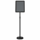 vidaXL Kiállító Állvány Fekete 30 x 25 x 128 cm Alumínium