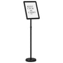 vidaXL Kiállító Állvány Fekete 30 x 25 x 128 cm Alumínium