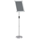 vidaXL Kiállító Állvány Ezüst 30 x 25 x 128 cm Alumínium