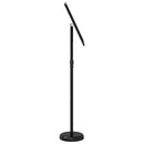 vidaXL Kiállító Állvány Fekete 25 x 25 x 125 cm Alumínium