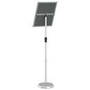 vidaXL Kiállító Állvány Ezüst 30 x 25 x 128 cm Alumínium